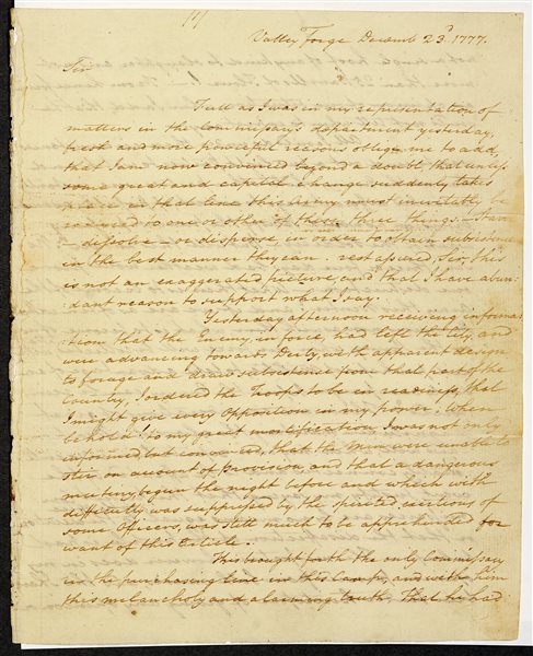George Washington's Letter to Henry Laurens